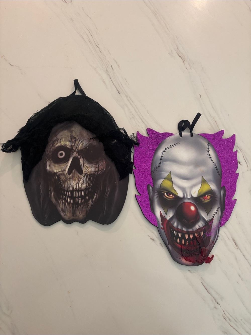 Halloween Wall Decor Set of 2 Grim Reaper Evil